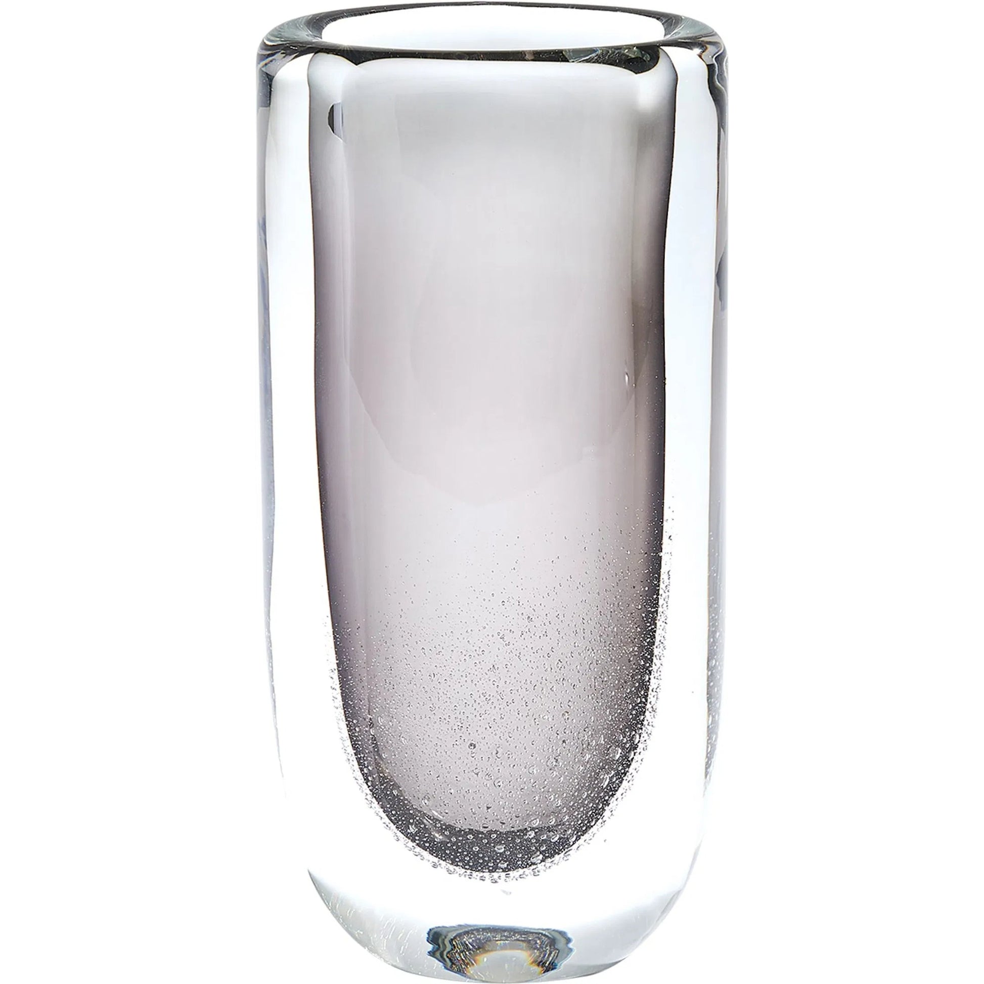 Micro Bubble Vase by Global Views in clear. Made from art glass in a modern style.