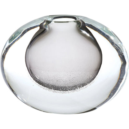 Micro Bubble Vase by Global Views in clear. Made from art glass in a modern style.