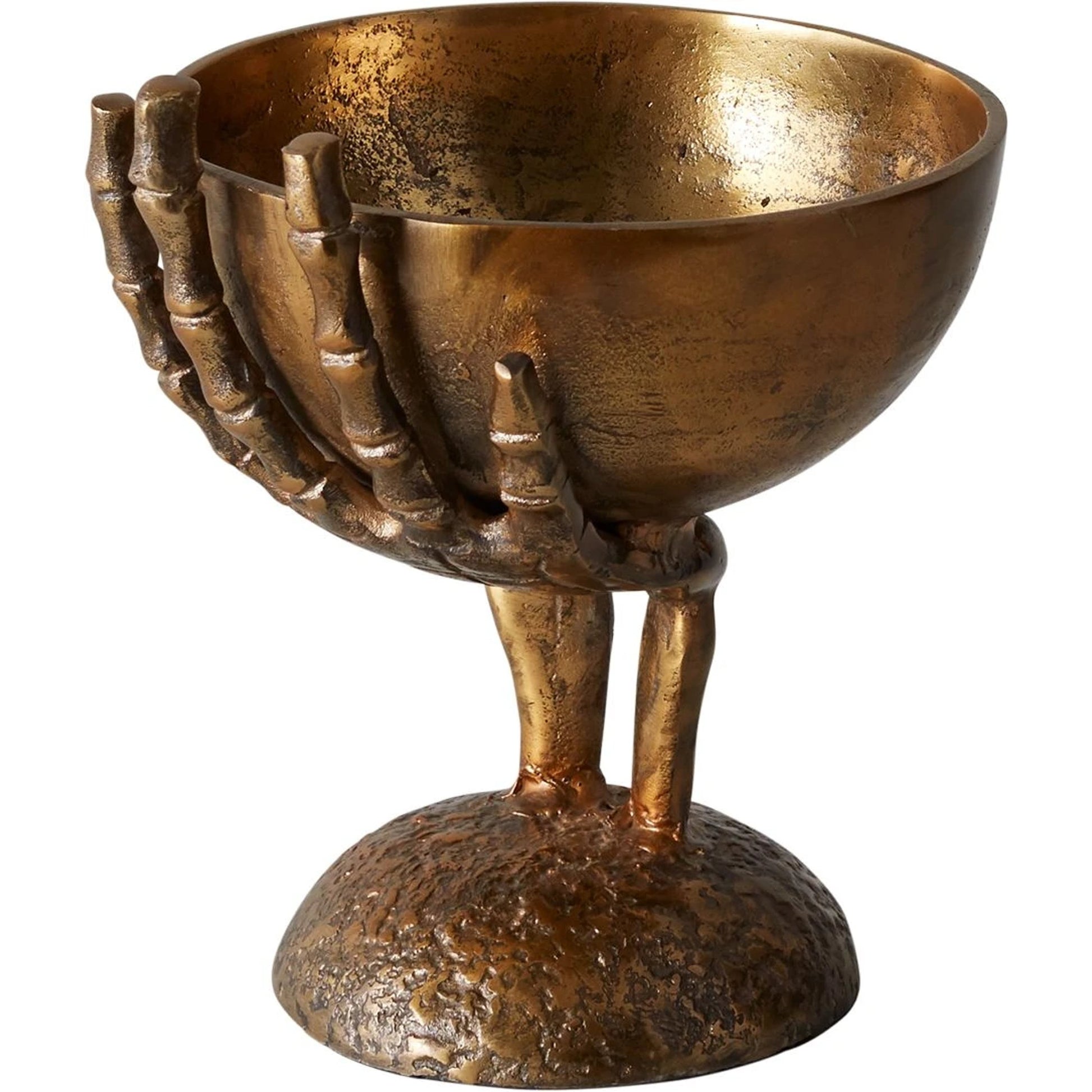 Maleficent Bowl by Accent Decor in gold. Made from metal in a modern style.