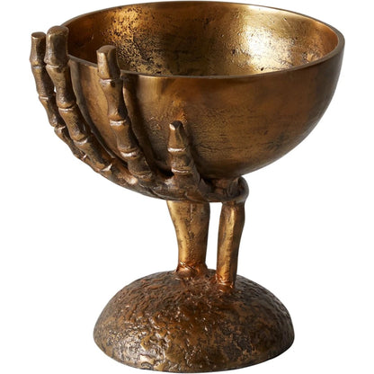 Maleficent Bowl by Accent Decor in gold. Made from metal in a modern style.