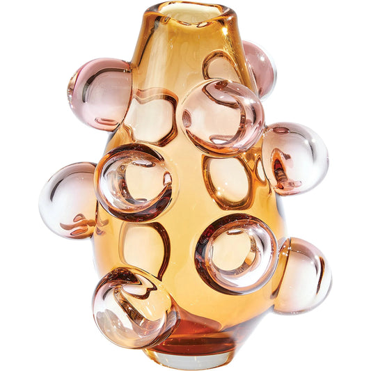 Bubbled Vase by Global Views. Made from artglass in a eclectic & global style.
