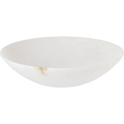 Wide Alabaster Bowl by Global Views in natural. Made from alabaster in a unique style.