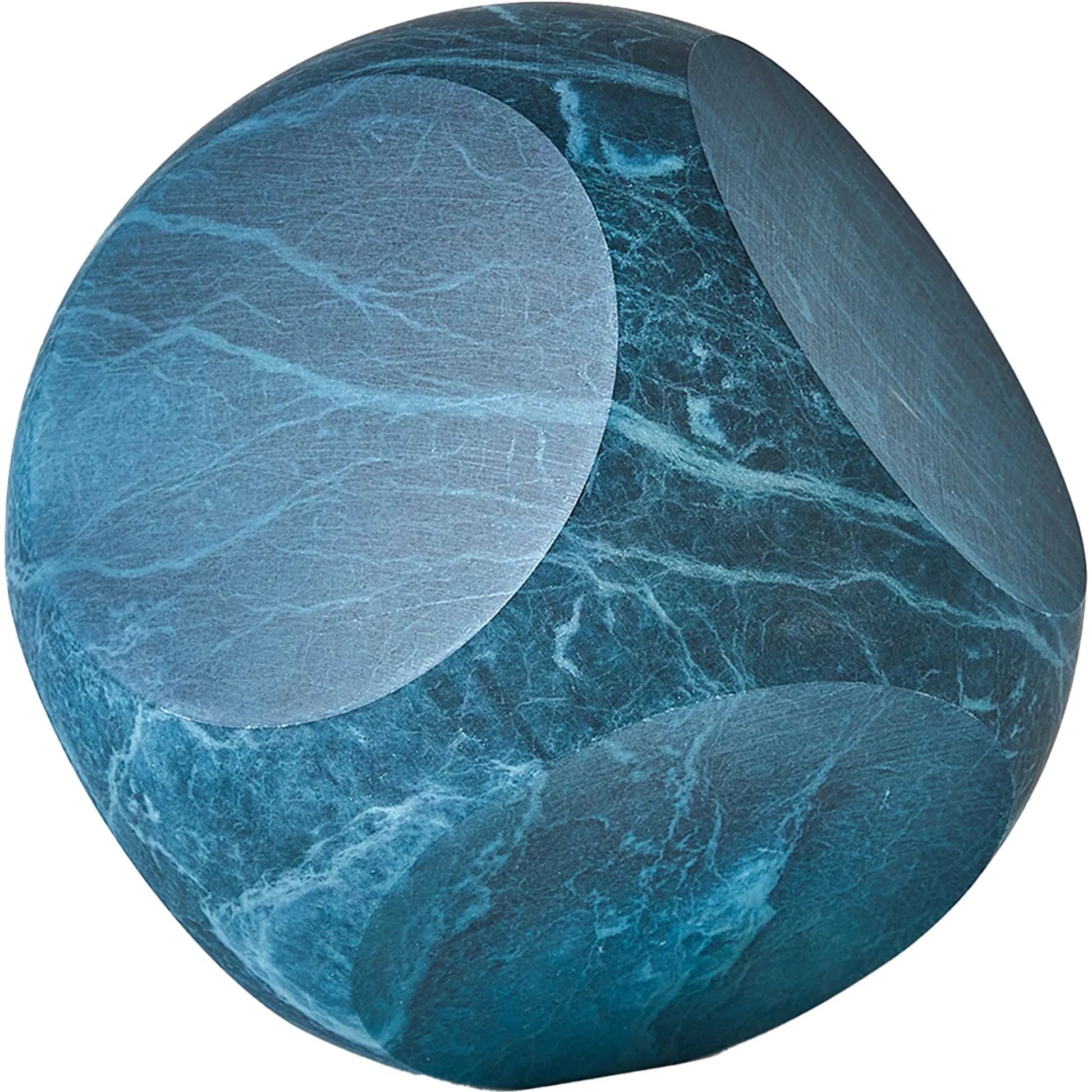 Square Alabaster Object by Global Views. Made from alabaster in a modern style.