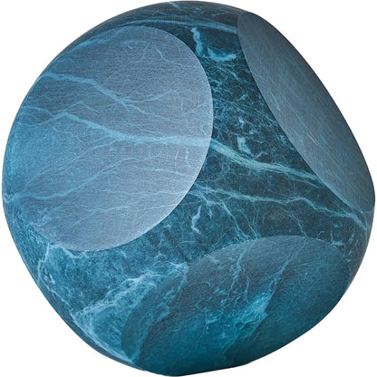 Square Alabaster Object by Global Views. Made from alabaster in a modern style.