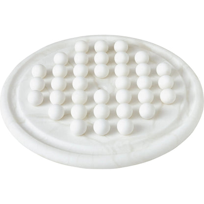 Alabaster Solitaire Game Set by Global Views. Made from alabaster in a modern style.