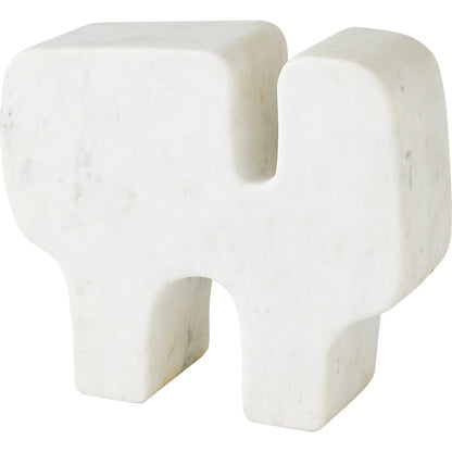 Abstract Marble Sculpture by Global Views. Made from banswara marble in a modern style.