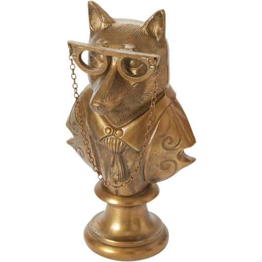 E+E Bust Eloise by Accent Decor in antique-gold. Made from metal in a unique style.