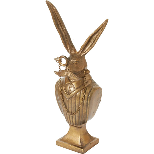 E+E Bust Eric by Accent Decor in antique-gold. Made from metal in a unique style.