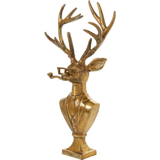 E+E Bust Frankie by Accent Decor in antique-gold. Made from metal in a unique style.