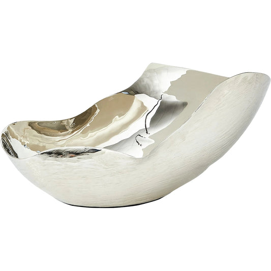 Free Form Bowl by Global Views. Made from brass in a modern style.