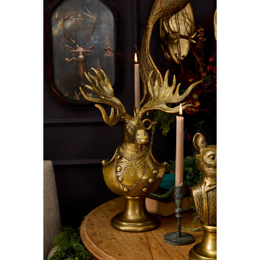 E+E Bust Eugene by Accent Decor in antique-gold. Made from metal in a unique style.