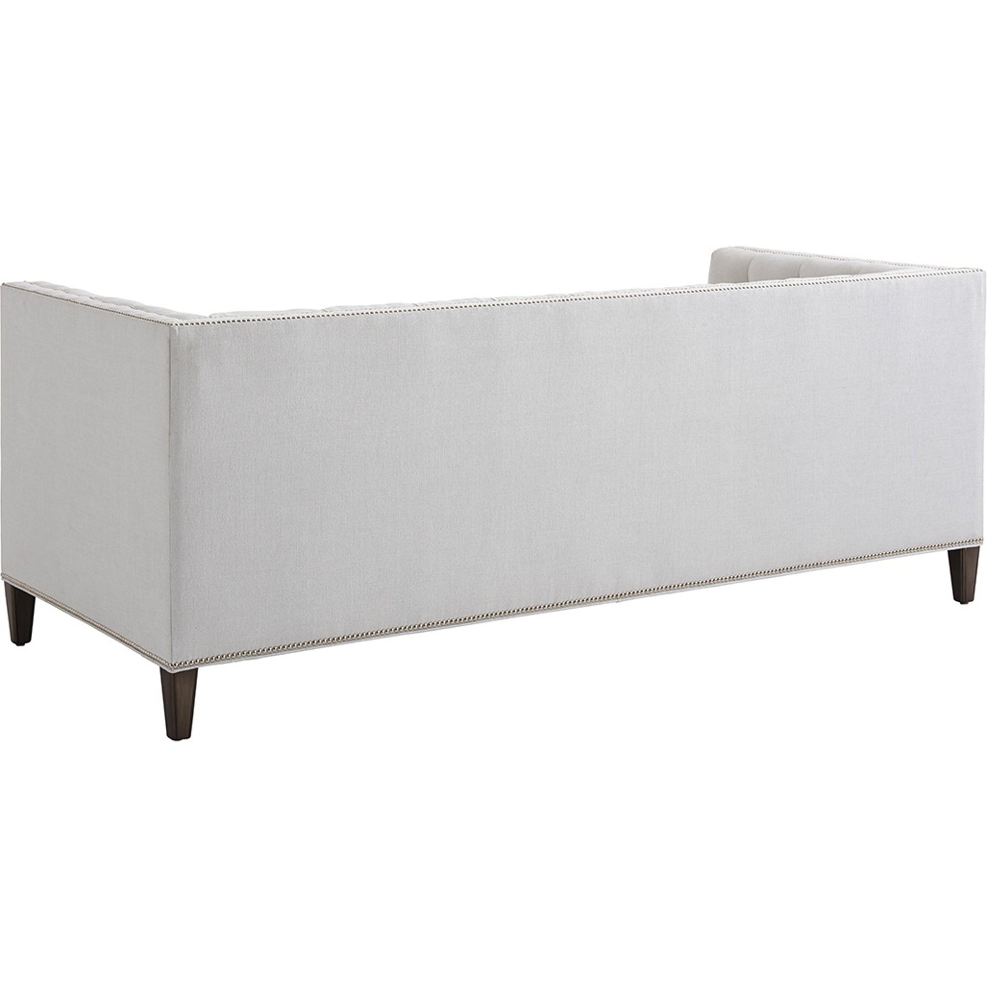 Monaco Sofa by Lexington in misty gray. Made from unique in a cottage & farmhouse style.