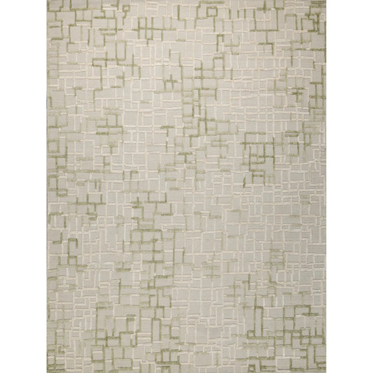 Vista 7571 Rug by Exquisite Rugs in green. Made from wool, bamboo silk in a unique style.