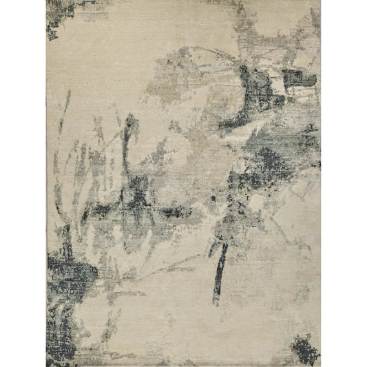 Moderno 7572 Rug by Exquisite Rugs in ivory, black, silver. Made from new zealand wool in a unique style.