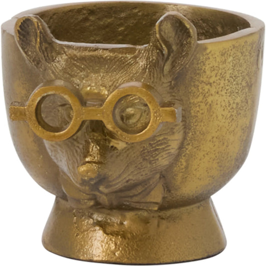 E+E Pot Louie by Accent Decor in antique, gold. Made from metal in a unique style.