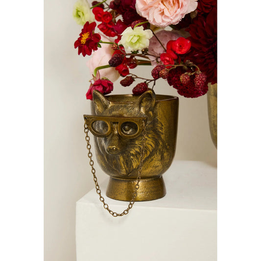 E+E Pot Eloise by Accent Decor in antique, gold. Made from metal in a unique style.