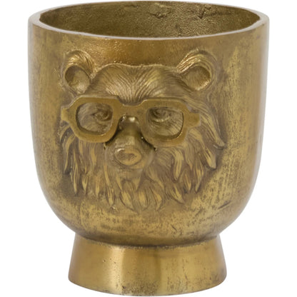 E+E Pot Beatrice by Accent Decor in antique, gold. Made from metal in a unique style.