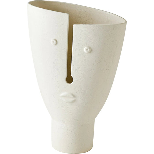 Leonard Vase by Global Views in red and white. Made from unique in a modern style.