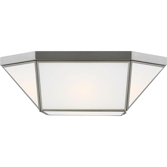 Morrison Two Light Ceiling Flush Mount by Visual Comfort & Co.. Made from steel in a traditional style.