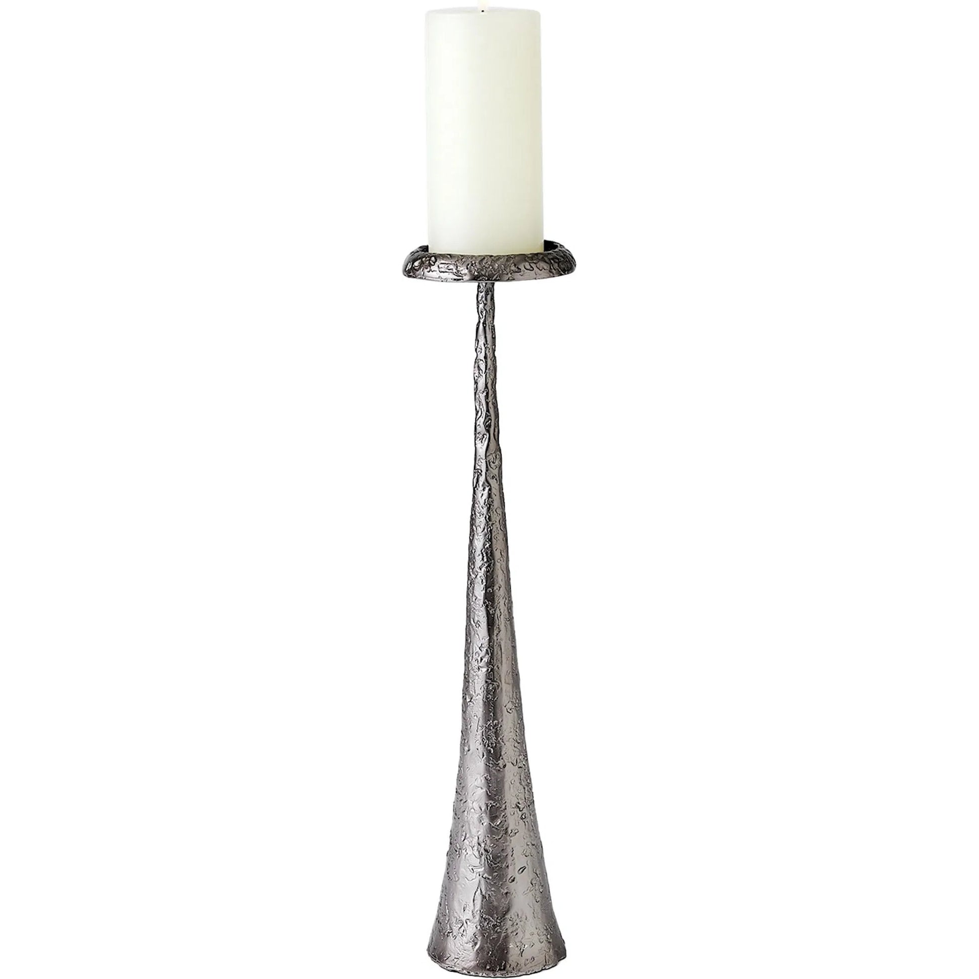 Beacon Candle Holder by Global Views in gunmetal. Made from unique in a unique style.