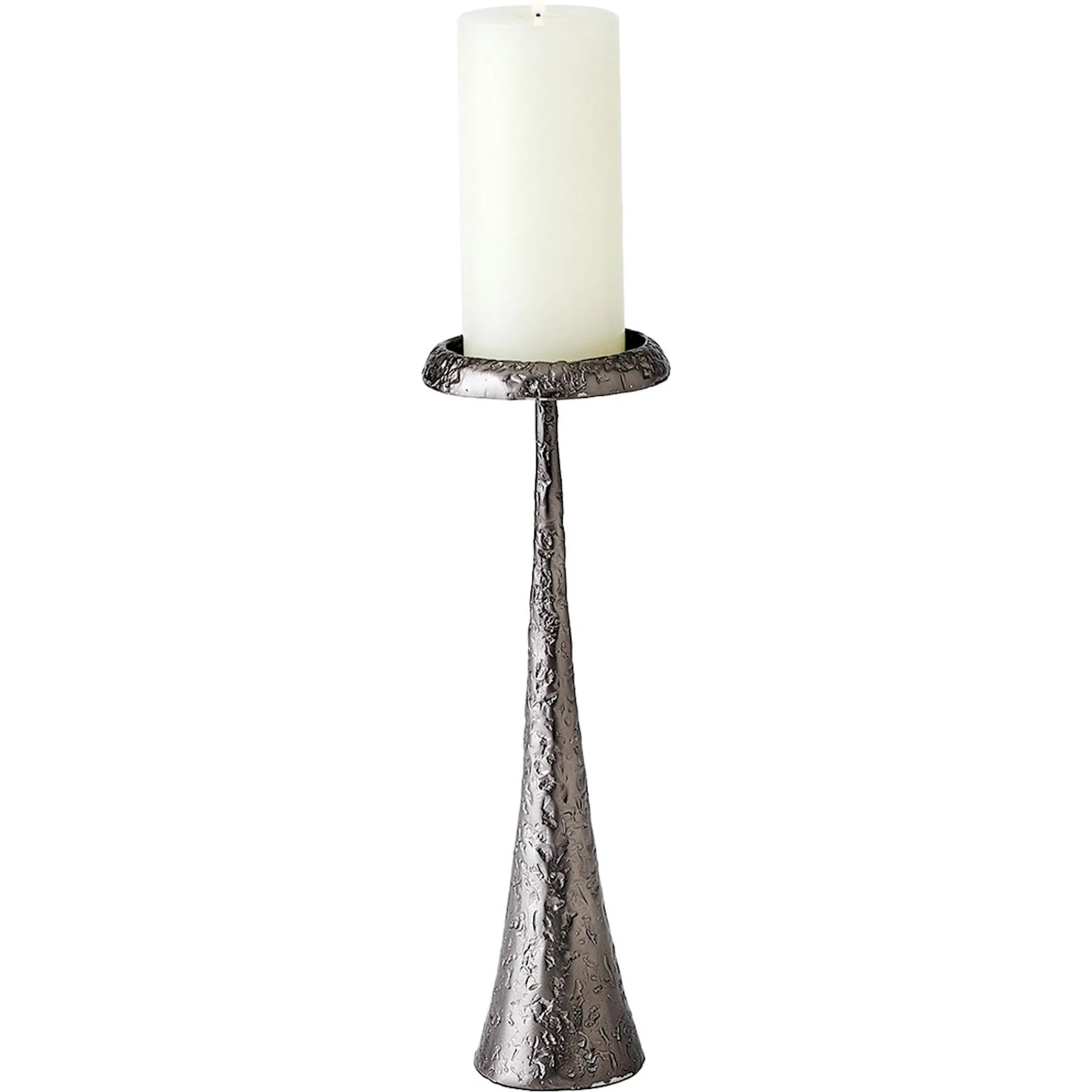 Beacon Candle Holder by Global Views in gunmetal. Made from unique in a unique style.
