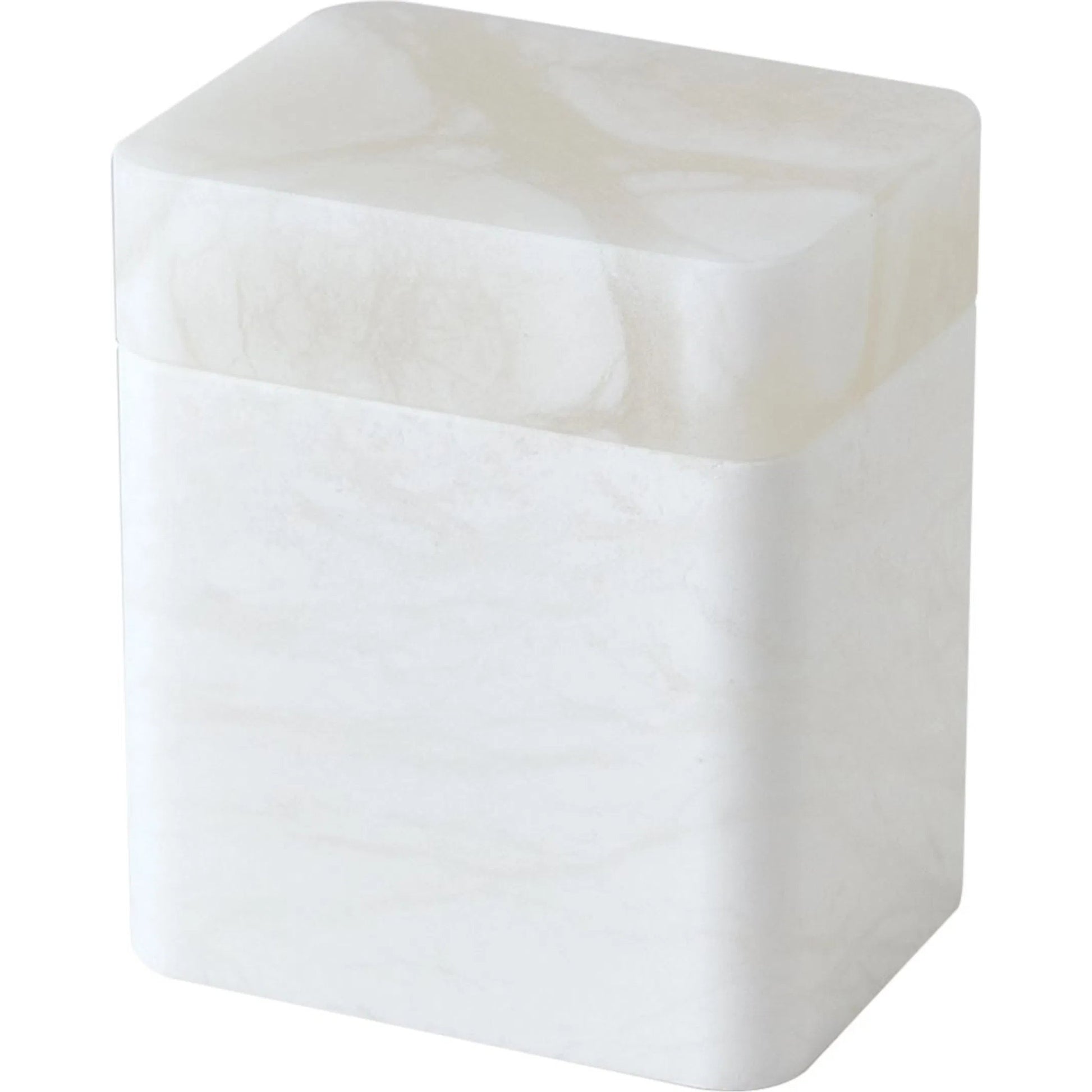 Raggio Alabaster Box by Global Views in white. Made from alabaster in a unique style.