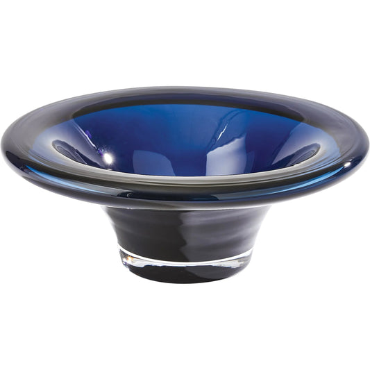 Tourneau Bowl by Global Views. Made from art glass in a unique style.