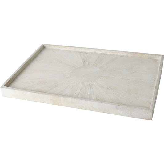 Driftwood Ottoman Tray by Global Views. Made from mdf, mango in a modern style.