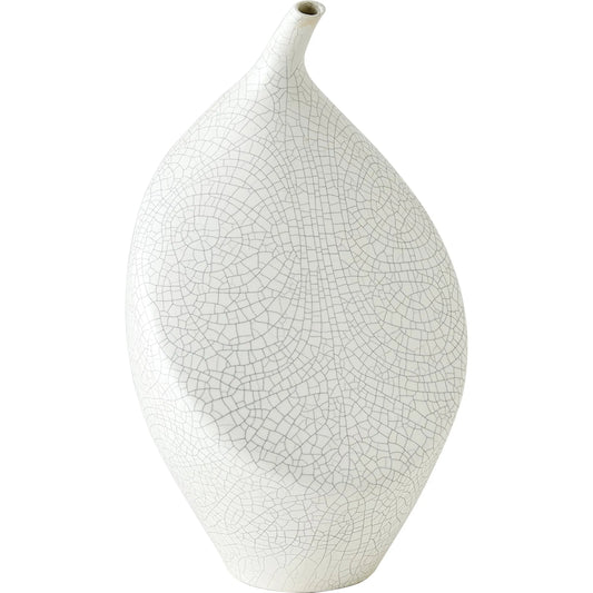 Buddah Vase by Global Views in white. Made from unique in a modern style.