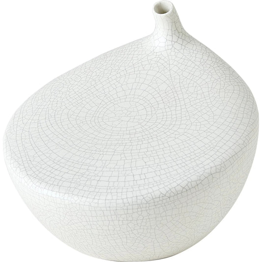 Buddah Vase by Global Views in white. Made from unique in a modern style.