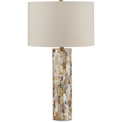 Colevile Table Lamp by Currey and Company. Made from horn, brass, engineered wood in a modern style.