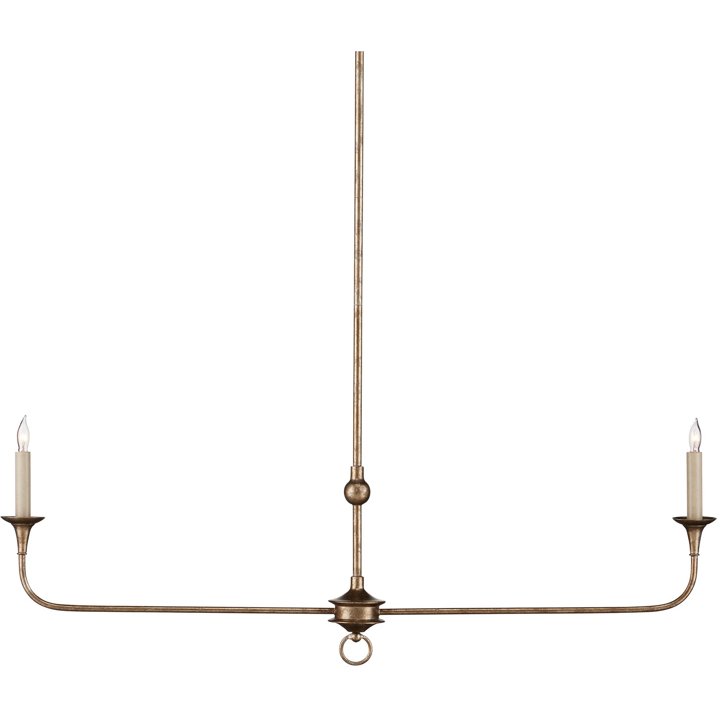 001 SI-2134024 | Primary Silo | Nottaway Linear Chandelier by Currey and Company. Made from wrought iron in a traditional style.