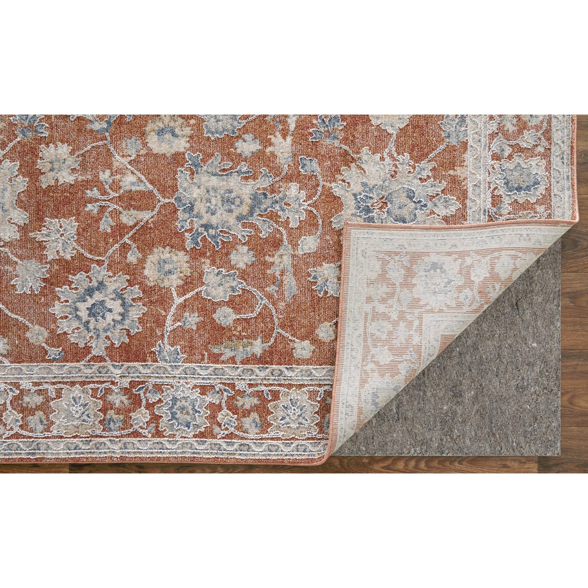 Pasha Transitional & Botanical Rug - 39M7F by Feizy. Made from polyester in a unique style.