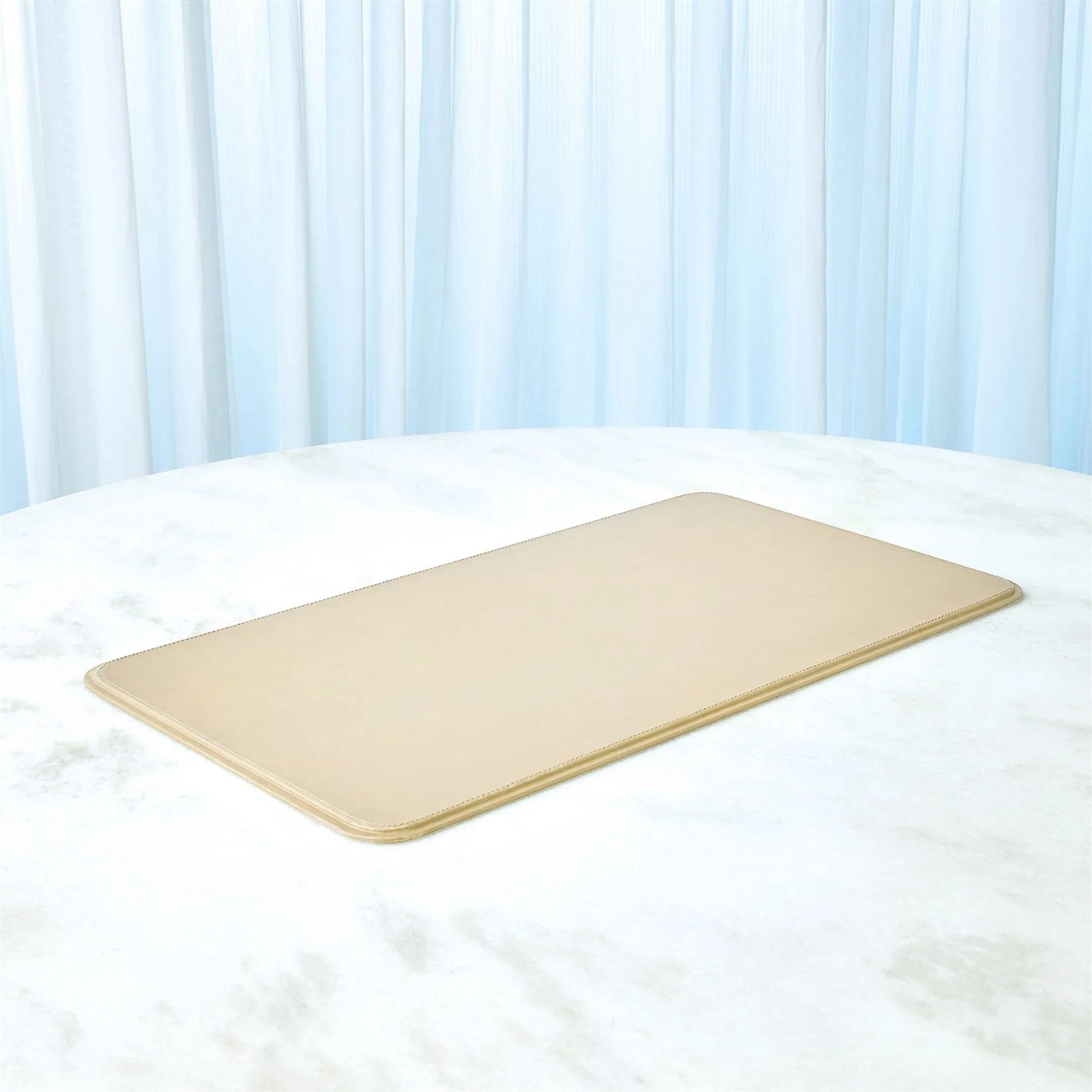 Radius Edge Leather Desk Blotter by Global Views. Made from unique in a transitional style.