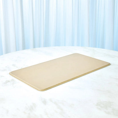 Radius Edge Leather Wastebasket by Global Views. Made from unique in a transitional style.