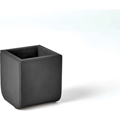 Radius Edge Leather Pencil Cup by Global Views. Made from unique in a transitional style.