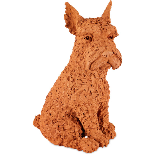 Oscar the Scottish Terrier by Currey and Company in natural. Made from terracotta in a cottage & farmhouse style.