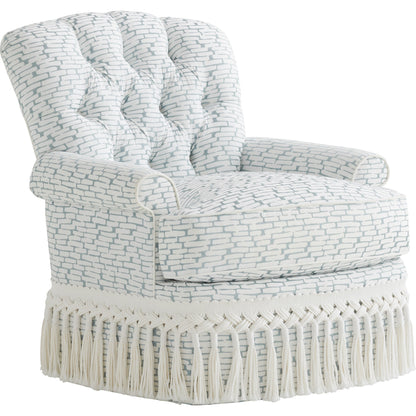 Kempton Swivel Chair by Lexington in ivory. Made from unique in a cottage & farmhouse style.