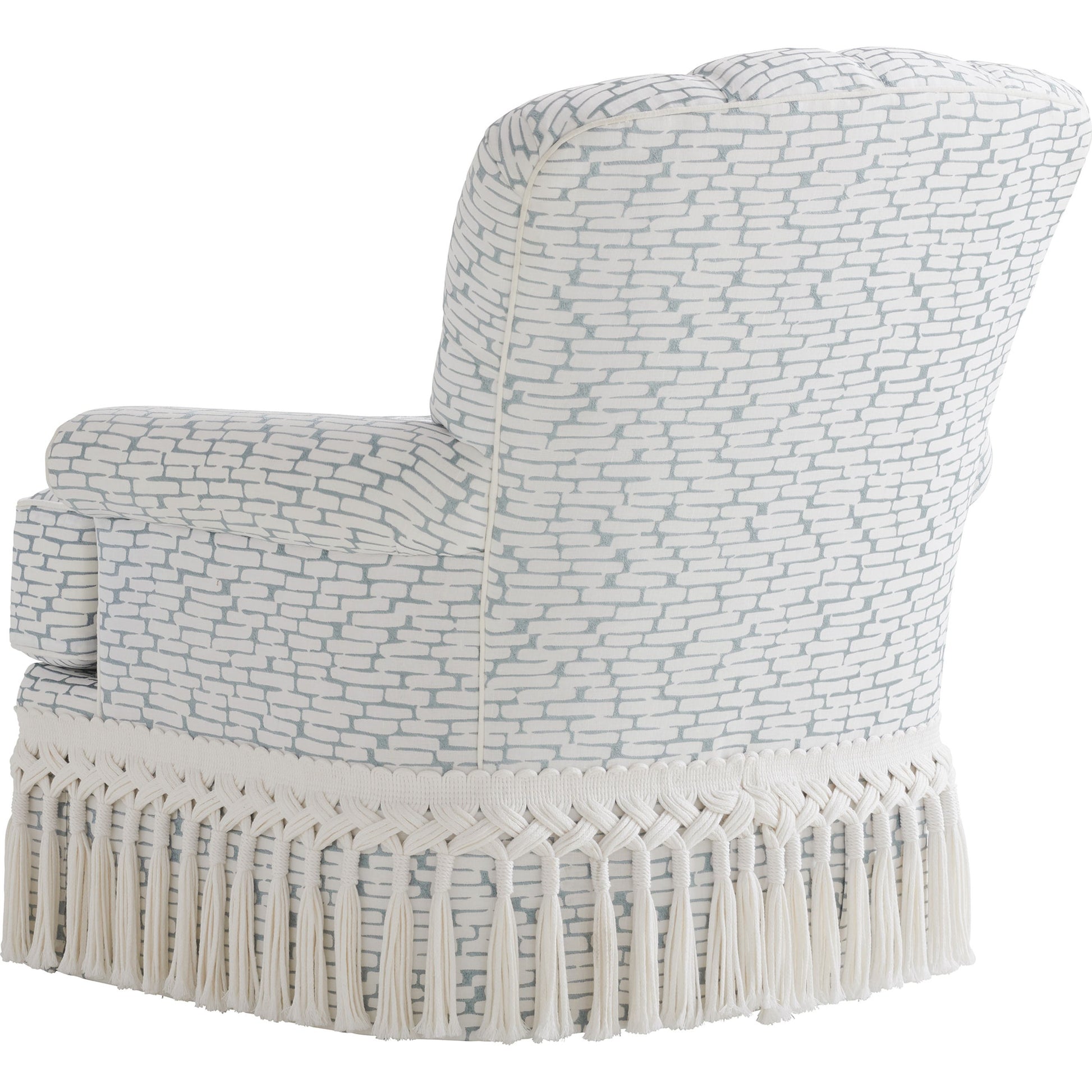 Kempton Swivel Chair by Lexington in ivory. Made from unique in a cottage & farmhouse style.