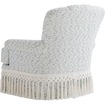 Kempton Swivel Chair by Lexington in ivory. Made from unique in a cottage & farmhouse style.