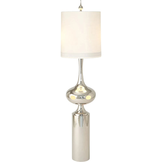 Extraterrestrial Floor Lamp by Global Views. Made from brass, stainless steel, nickel in a transitional style.