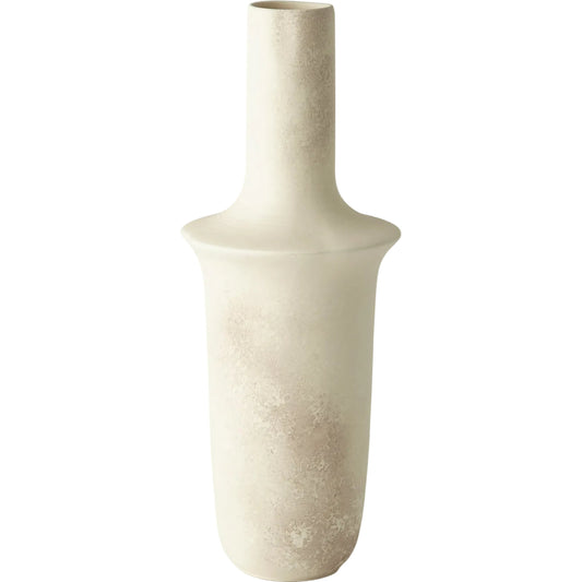 Fladis Vase by Global Views in cream. Made from earthenware in a eclectic & global style.