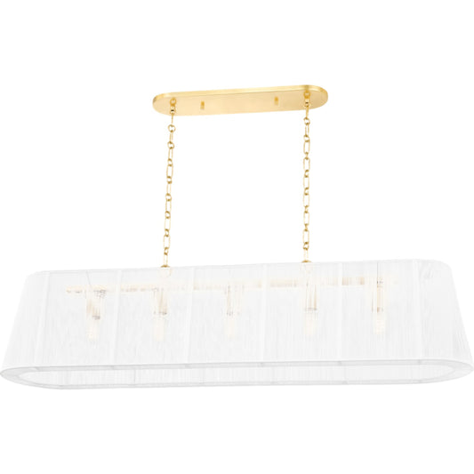 Verona Beach Linear Pendant by Hudson Valley. Made from steel in a unique style.