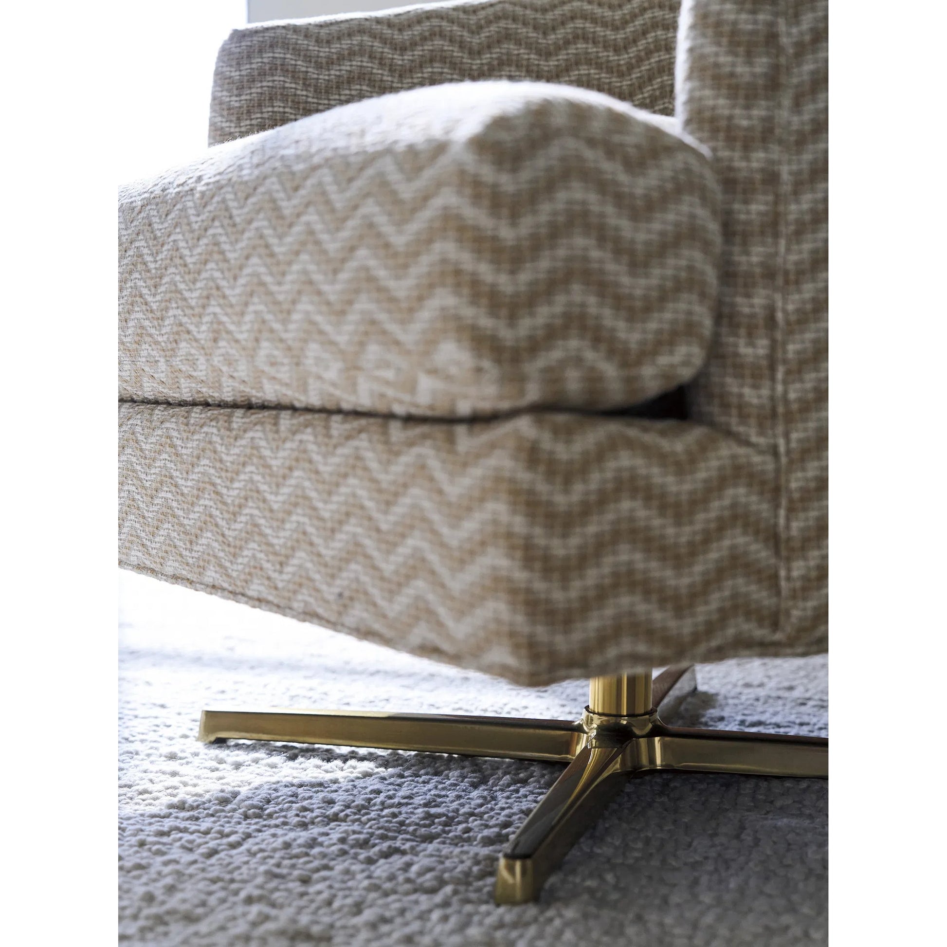 Graves Swivel Chair by Lexington in brass. Made from unique in a eclectic & global style.