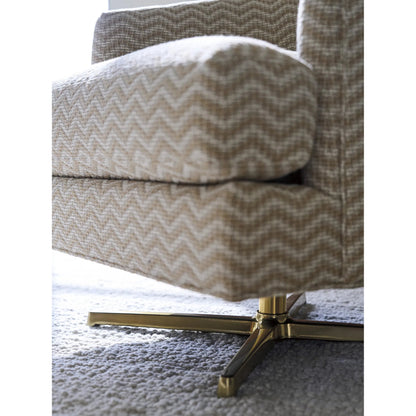 Graves Swivel Chair by Lexington in brass. Made from unique in a eclectic & global style.