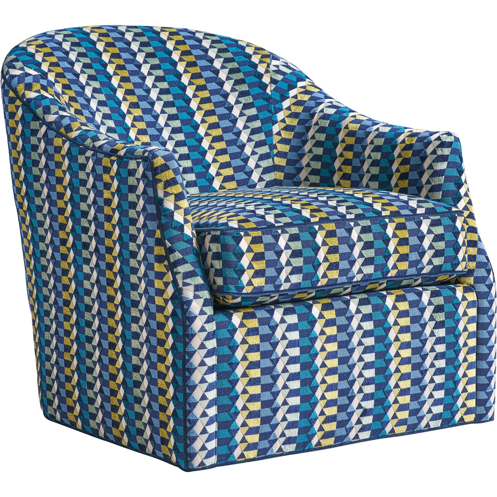Escala Swivel Chair by Lexington in blue. Made from unique in a modern style.