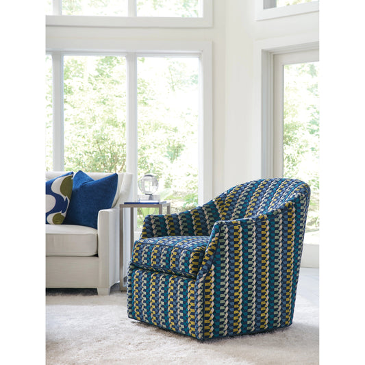 Escala Swivel Chair by Lexington in blue. Made from unique in a modern style.
