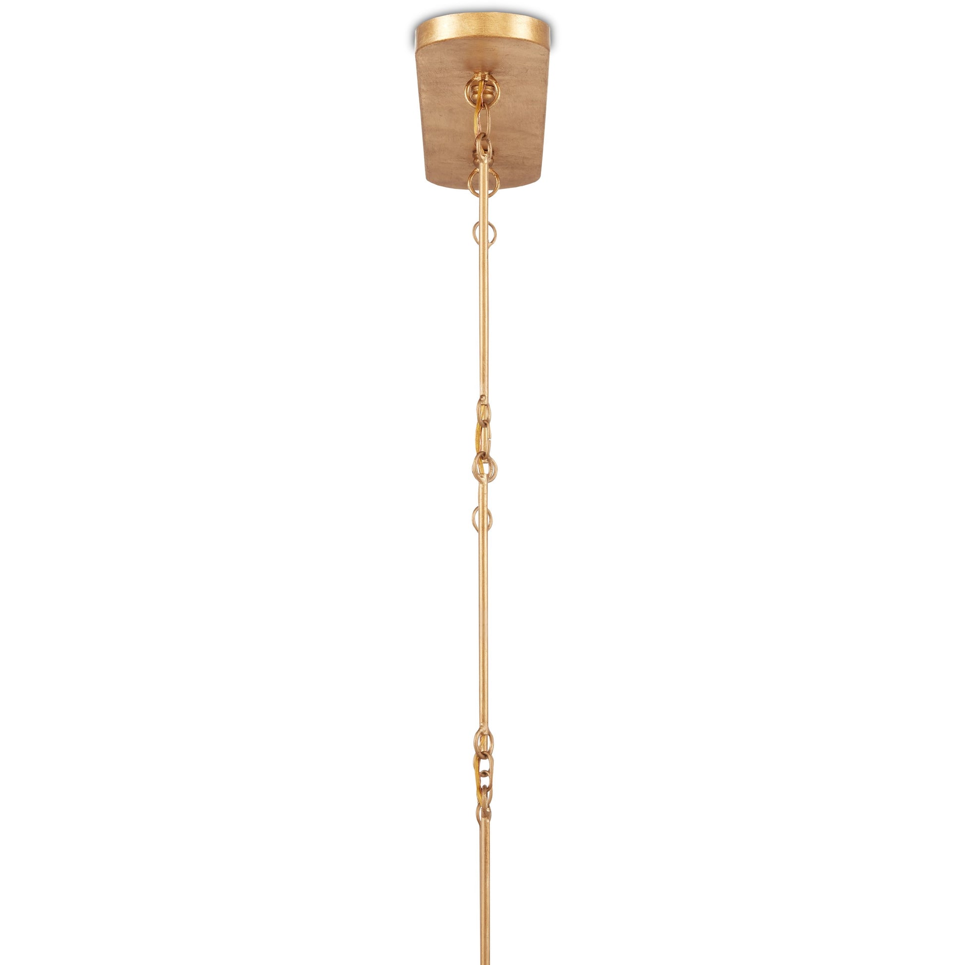 Grand Lotus Oval Chandelier by Currey and Company. Made from wrought iron in a modern style.