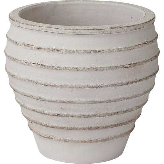 Porto Planter by Accent Decor in white. Made from ceramic in a modern style.