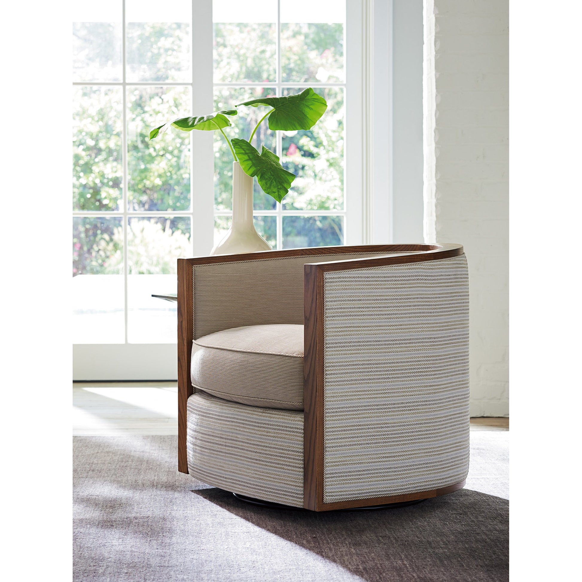 Palermo Swivel Chair by Lexington. Made from unique in a transitional style.